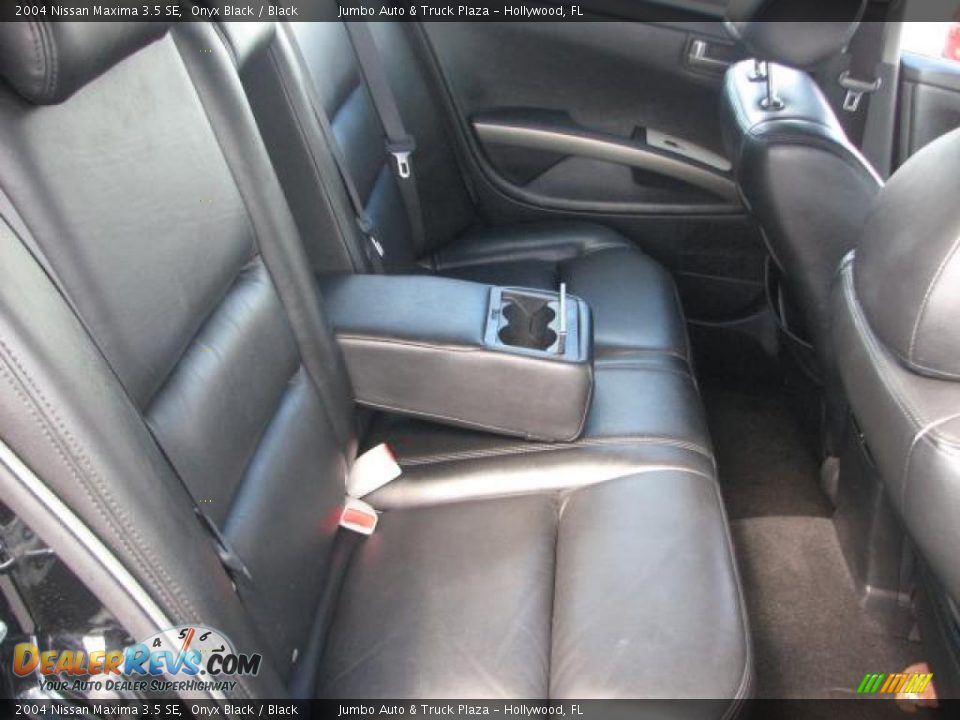 2004 Nissan Maxima 3.5 SE Onyx Black / Black Photo #16