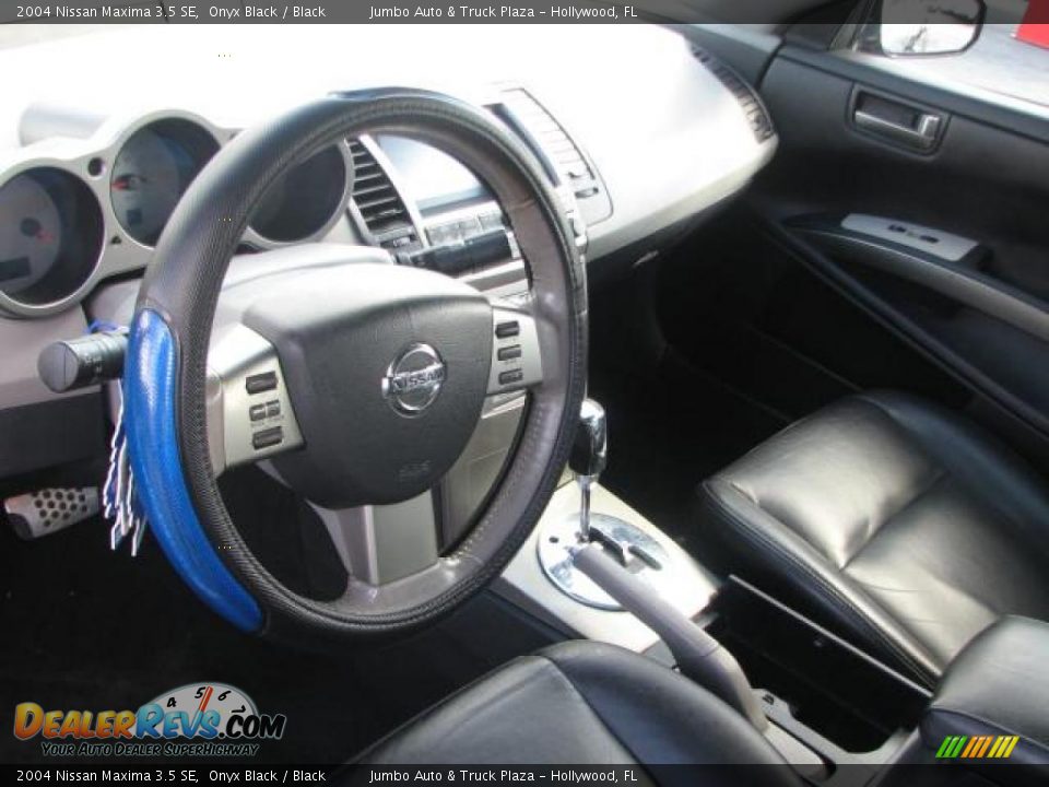 2004 Nissan Maxima 3.5 SE Onyx Black / Black Photo #17