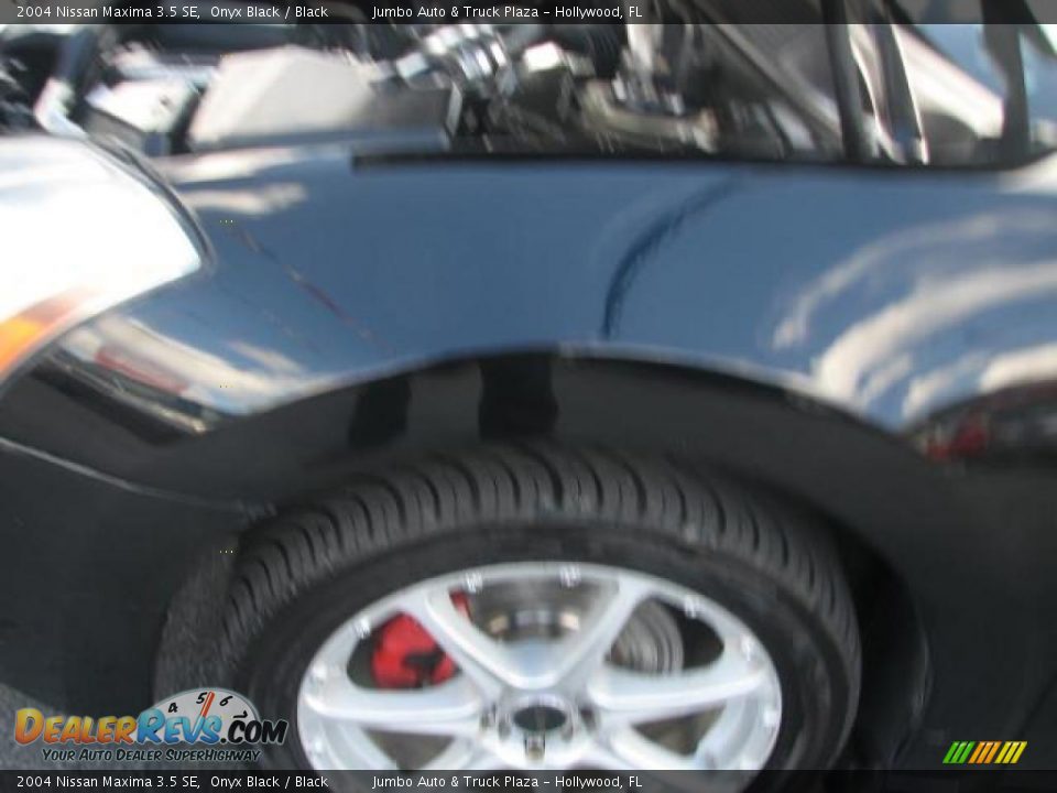 2004 Nissan Maxima 3.5 SE Onyx Black / Black Photo #19