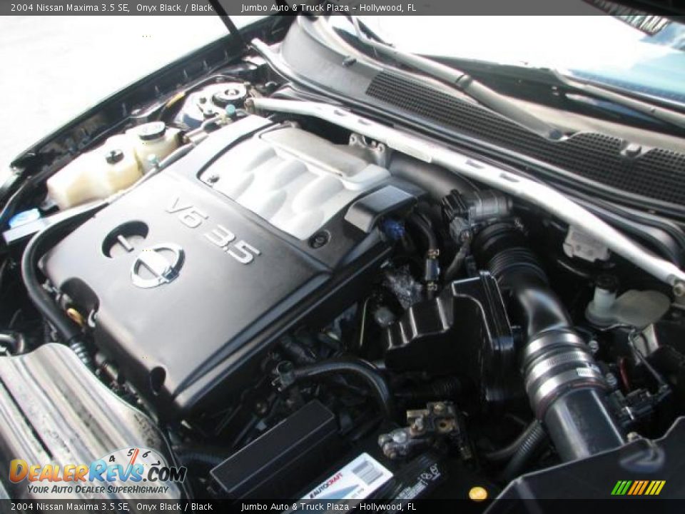 2004 Nissan Maxima 3.5 SE Onyx Black / Black Photo #20