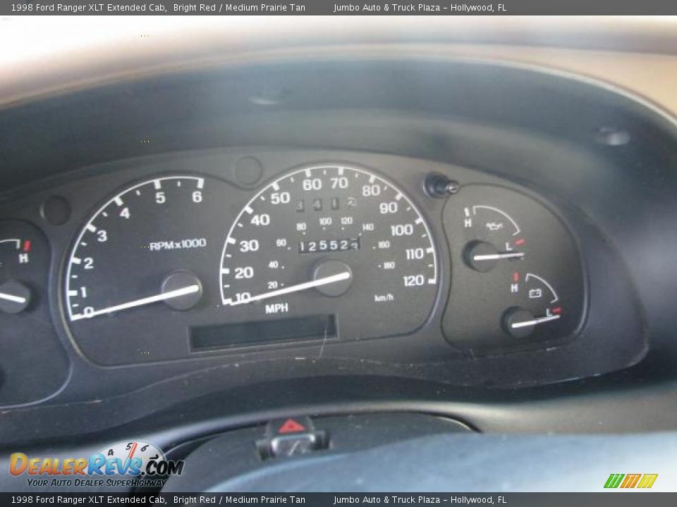 1998 Ford Ranger XLT Extended Cab Bright Red / Medium Prairie Tan Photo #15