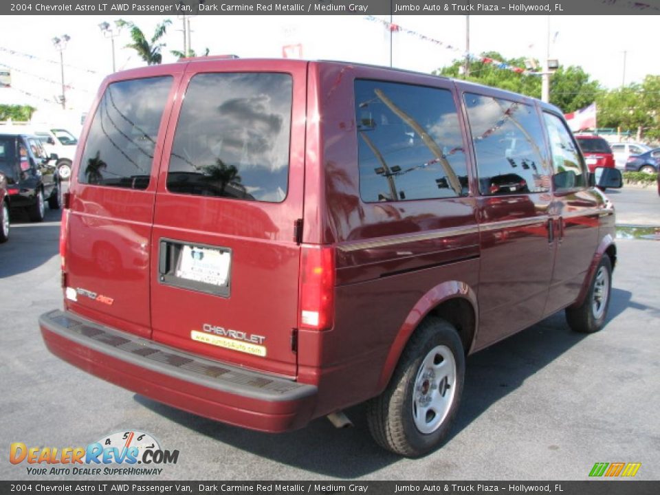 2004 Chevrolet Astro LT AWD Passenger Van Dark Carmine Red Metallic / Medium Gray Photo #9