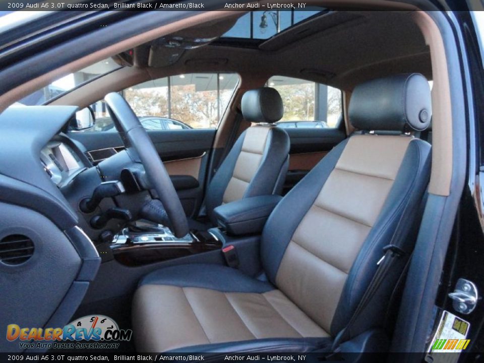 Amaretto Black Interior 2009 Audi A6 3 0t Quattro Sedan