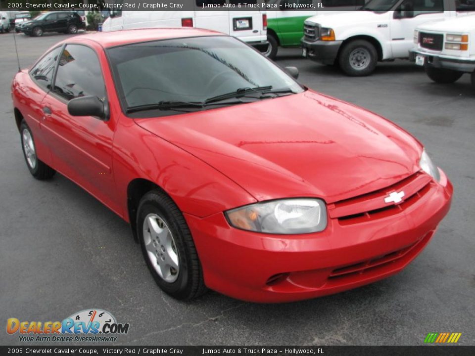 2005 Chevrolet Cavalier Coupe Victory Red / Graphite Gray Photo #1