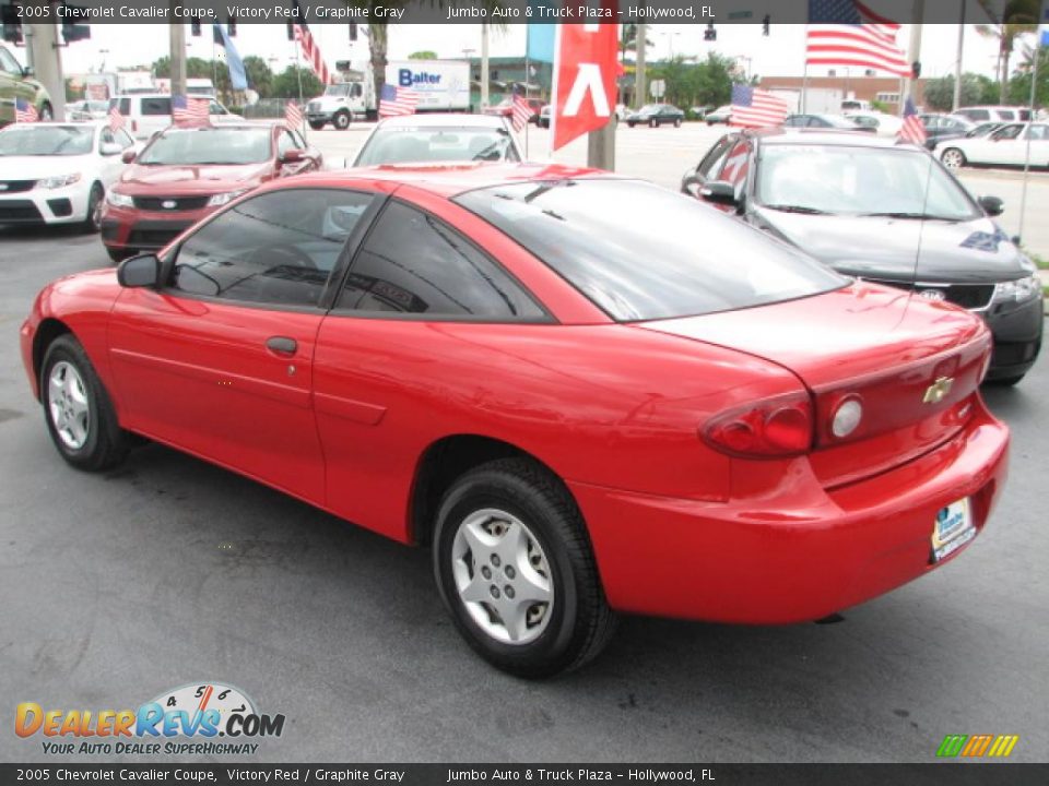 2005 Chevrolet Cavalier Coupe Victory Red / Graphite Gray Photo #7