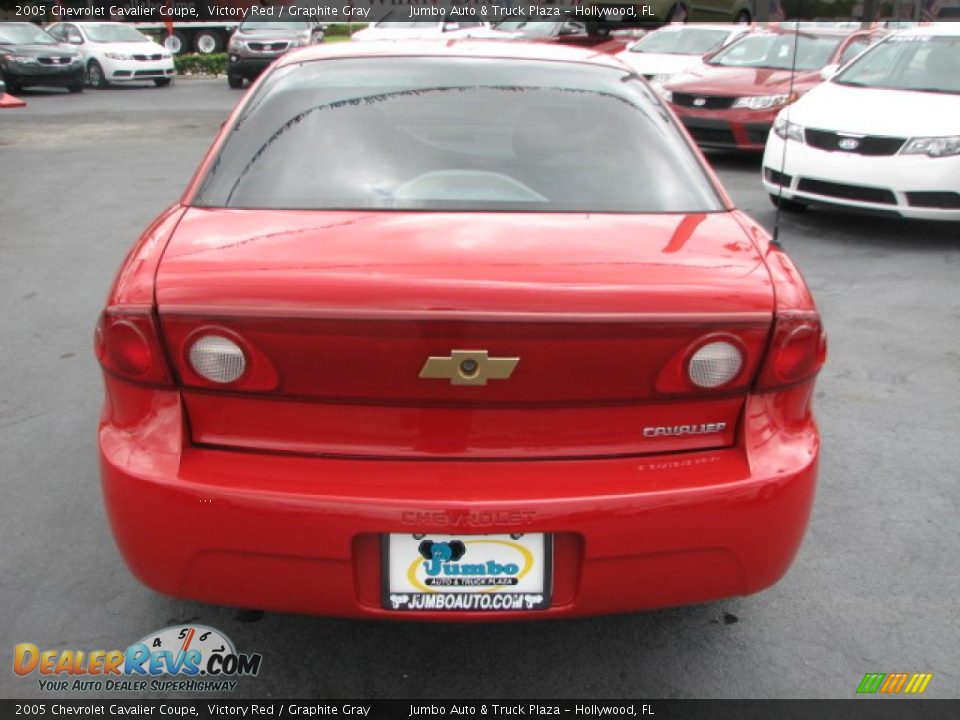 2005 Chevrolet Cavalier Coupe Victory Red / Graphite Gray Photo #8