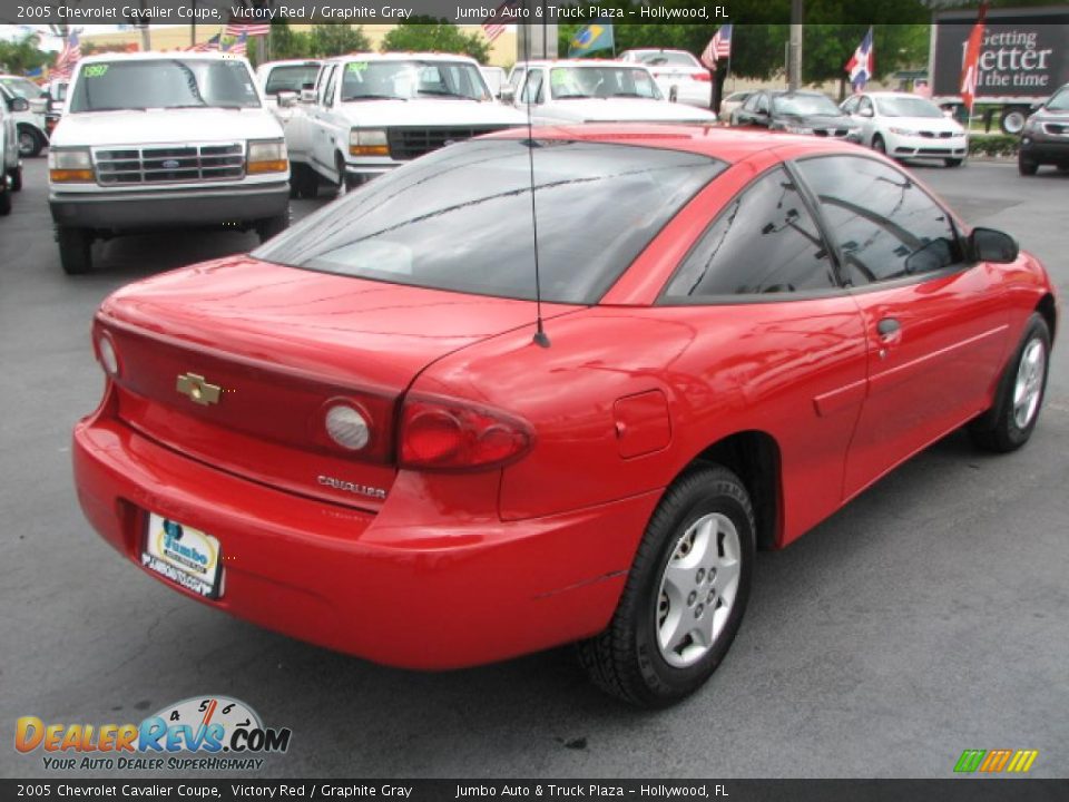 2005 Chevrolet Cavalier Coupe Victory Red / Graphite Gray Photo #9