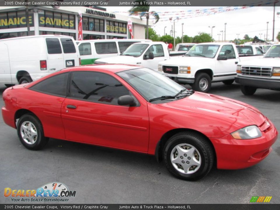 2005 Chevrolet Cavalier Coupe Victory Red / Graphite Gray Photo #10