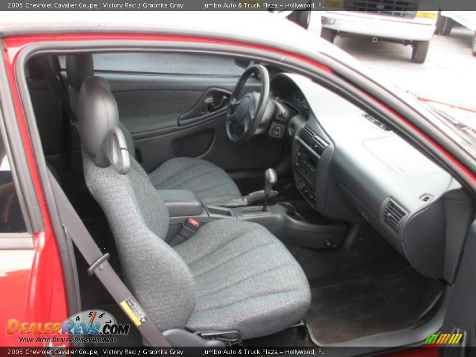 2005 Chevrolet Cavalier Coupe Victory Red / Graphite Gray Photo #11