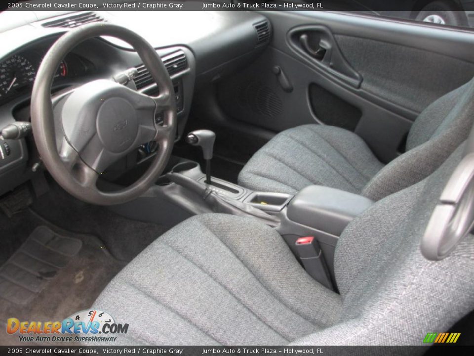 2005 Chevrolet Cavalier Coupe Victory Red / Graphite Gray Photo #13
