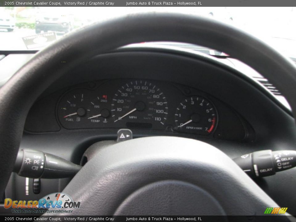2005 Chevrolet Cavalier Coupe Victory Red / Graphite Gray Photo #15