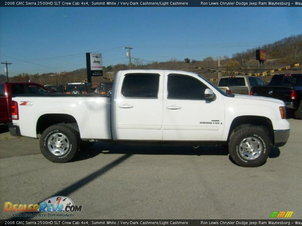 Summit White 2008 GMC Sierra 2500HD SLT Crew Cab 4x4 Photo #6