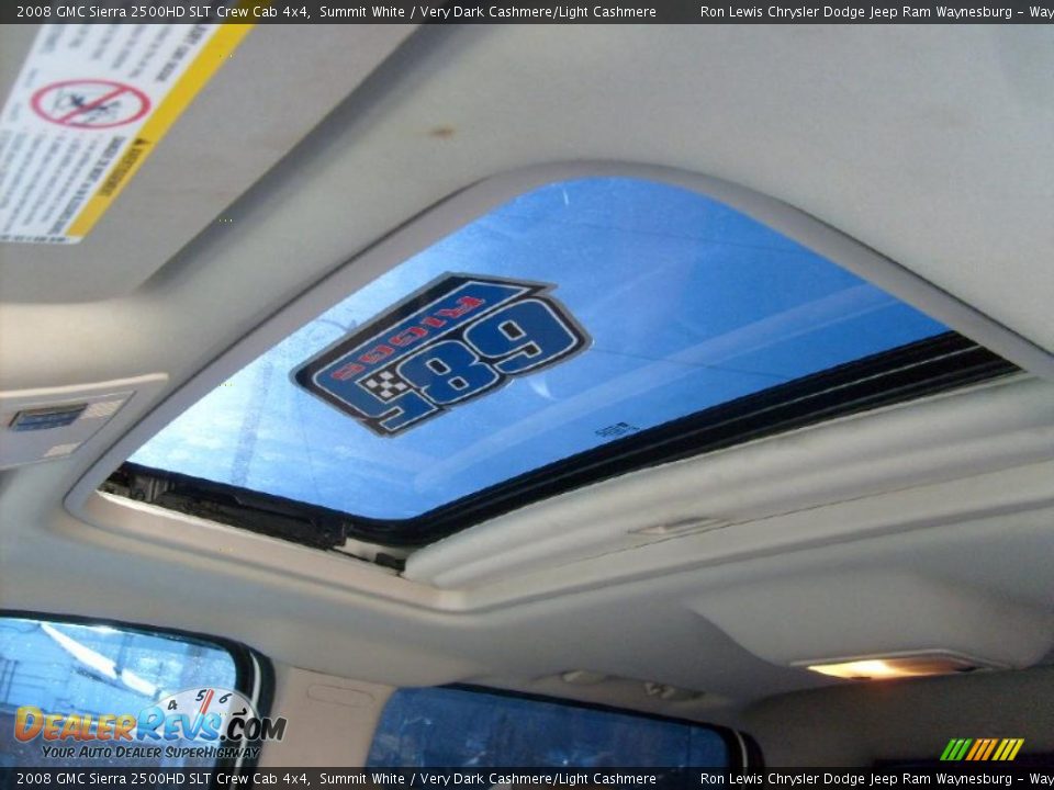 Sunroof of 2008 GMC Sierra 2500HD SLT Crew Cab 4x4 Photo #13