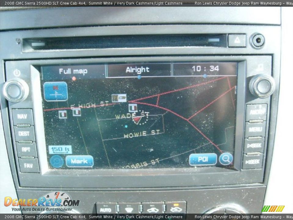 Navigation of 2008 GMC Sierra 2500HD SLT Crew Cab 4x4 Photo #23