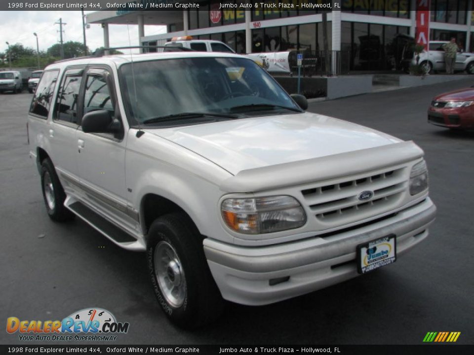 1998 Ford Explorer Limited 4x4 Oxford White / Medium Graphite Photo #1