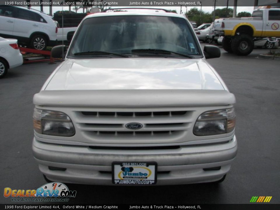 1998 Ford Explorer Limited 4x4 Oxford White / Medium Graphite Photo #3