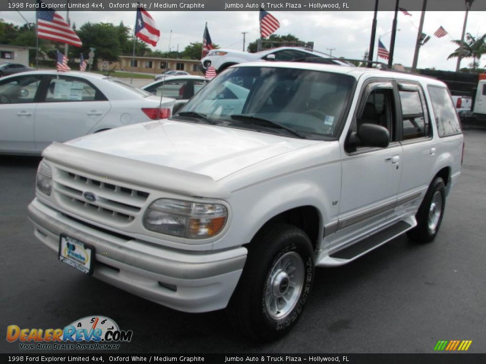 1998 Ford Explorer Limited 4x4 Oxford White / Medium Graphite Photo #5