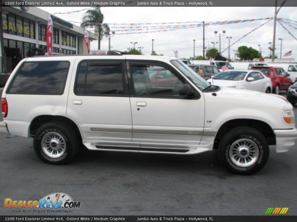 1998 Ford Explorer Limited 4x4 Oxford White / Medium Graphite Photo #10