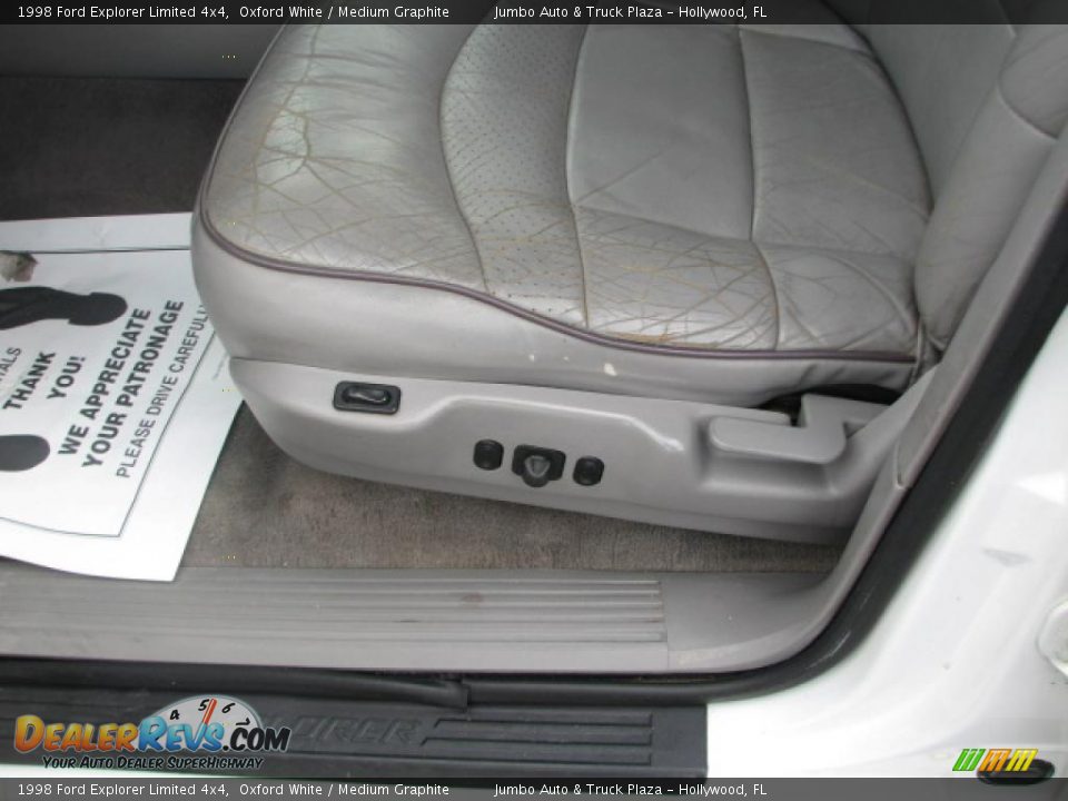 1998 Ford Explorer Limited 4x4 Oxford White / Medium Graphite Photo #20