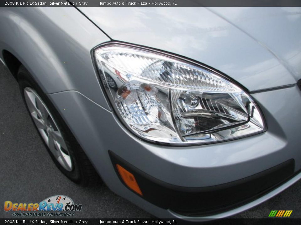 2008 Kia Rio LX Sedan Silver Metallic / Gray Photo #2