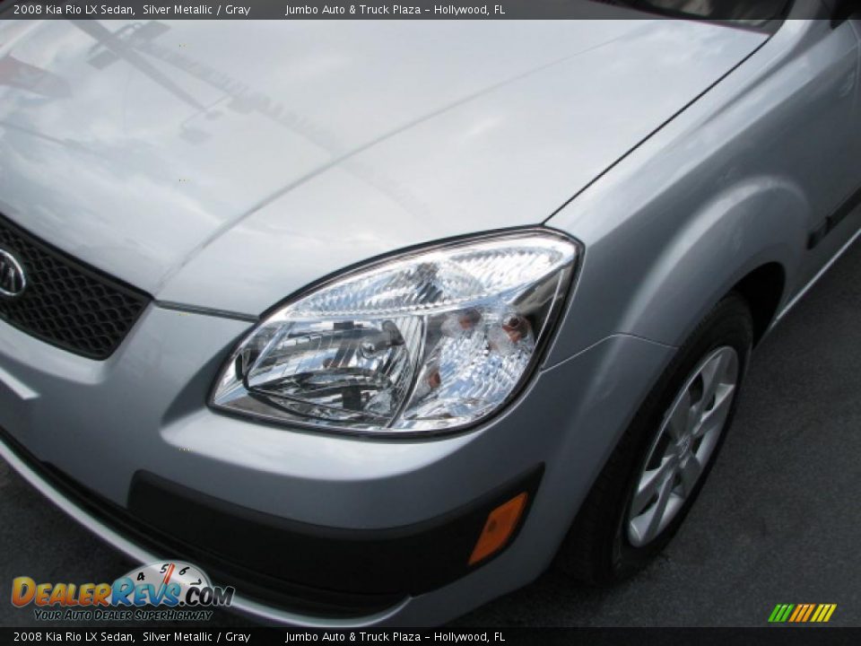 2008 Kia Rio LX Sedan Silver Metallic / Gray Photo #4