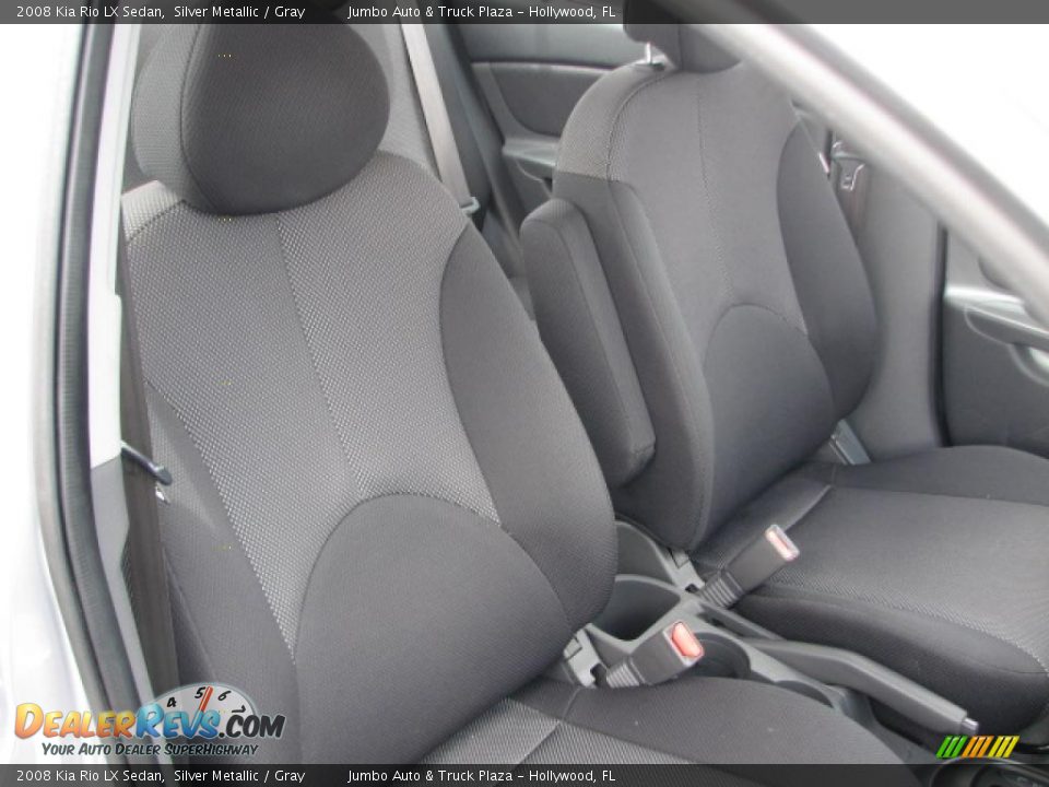 Gray Interior - 2008 Kia Rio LX Sedan Photo #13