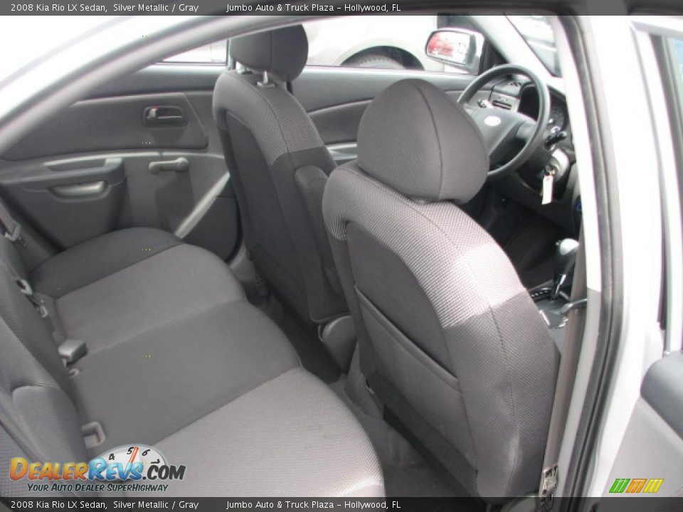 Gray Interior - 2008 Kia Rio LX Sedan Photo #14