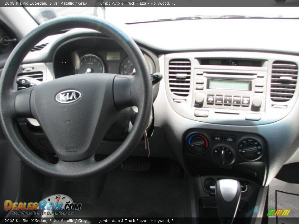Dashboard of 2008 Kia Rio LX Sedan Photo #15