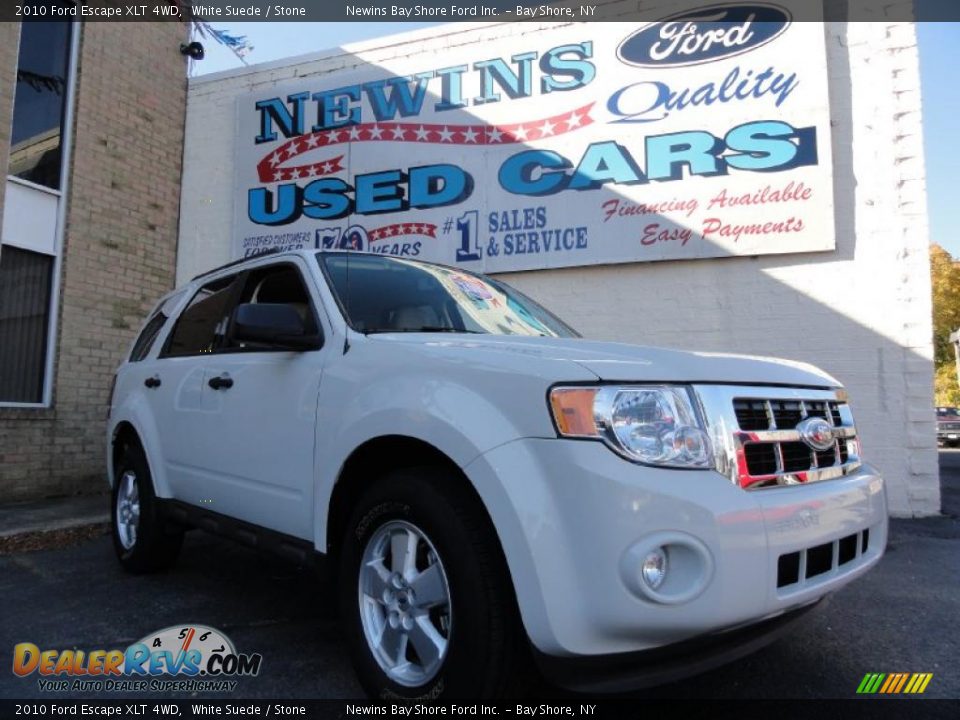 2010 Ford Escape XLT 4WD White Suede / Stone Photo #1