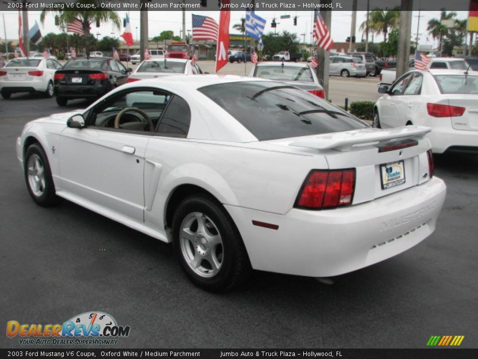 Oxford White 2003 Ford Mustang V6 Coupe Photo #5