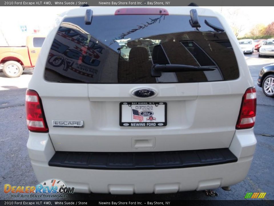 2010 Ford Escape XLT 4WD White Suede / Stone Photo #4