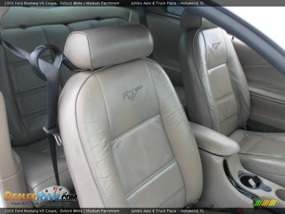 Medium Parchment Interior - 2003 Ford Mustang V6 Coupe Photo #11