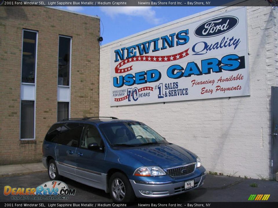 2001 Ford Windstar SEL Light Sapphire Blue Metallic / Medium Graphite Photo #1