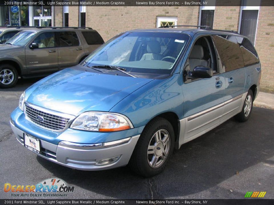 2001 Ford Windstar SEL Light Sapphire Blue Metallic / Medium Graphite Photo #3