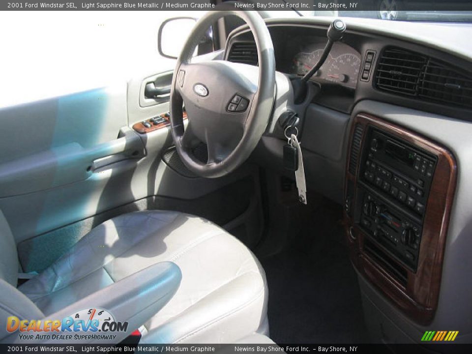 2001 Ford Windstar SEL Light Sapphire Blue Metallic / Medium Graphite Photo #9