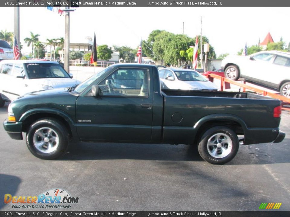 Forest Green Metallic 2001 Chevrolet S10 LS Regular Cab Photo #5