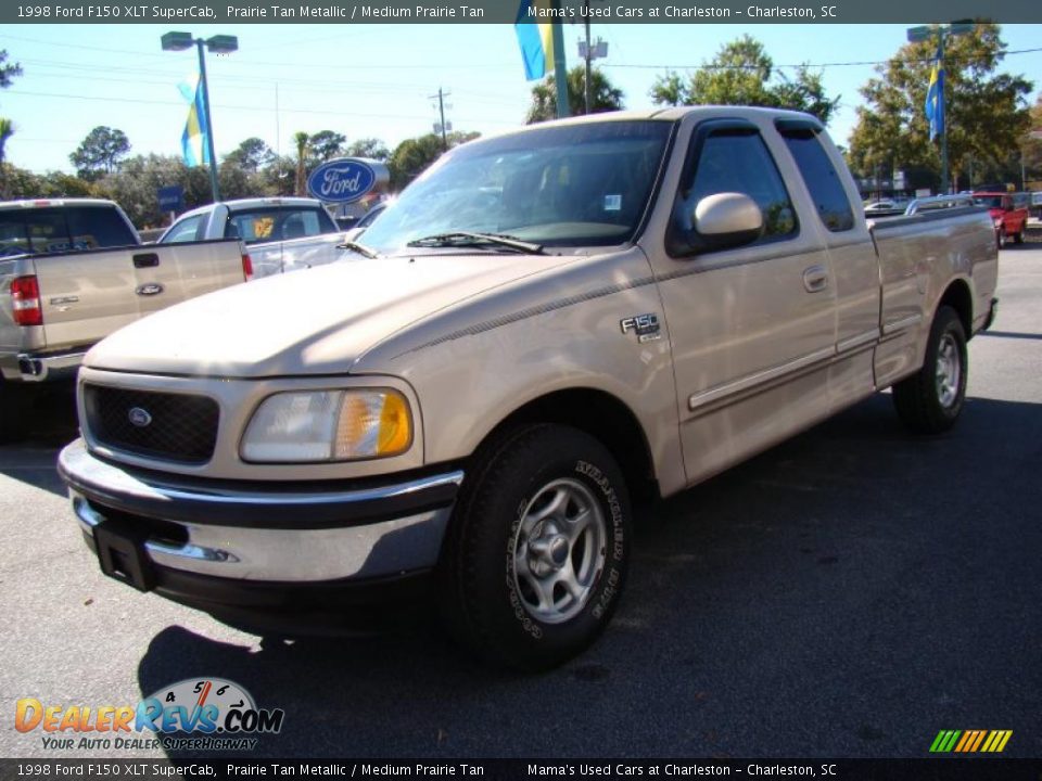 1998 Ford F150 XLT SuperCab Prairie Tan Metallic / Medium Prairie Tan Photo #4