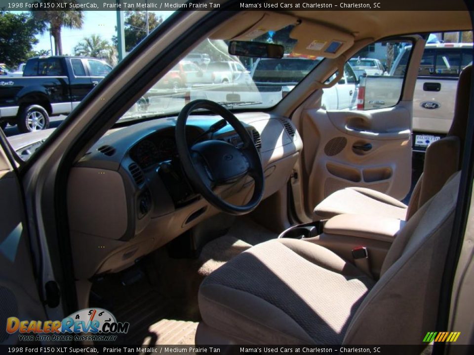 1998 Ford F150 XLT SuperCab Prairie Tan Metallic / Medium Prairie Tan Photo #9