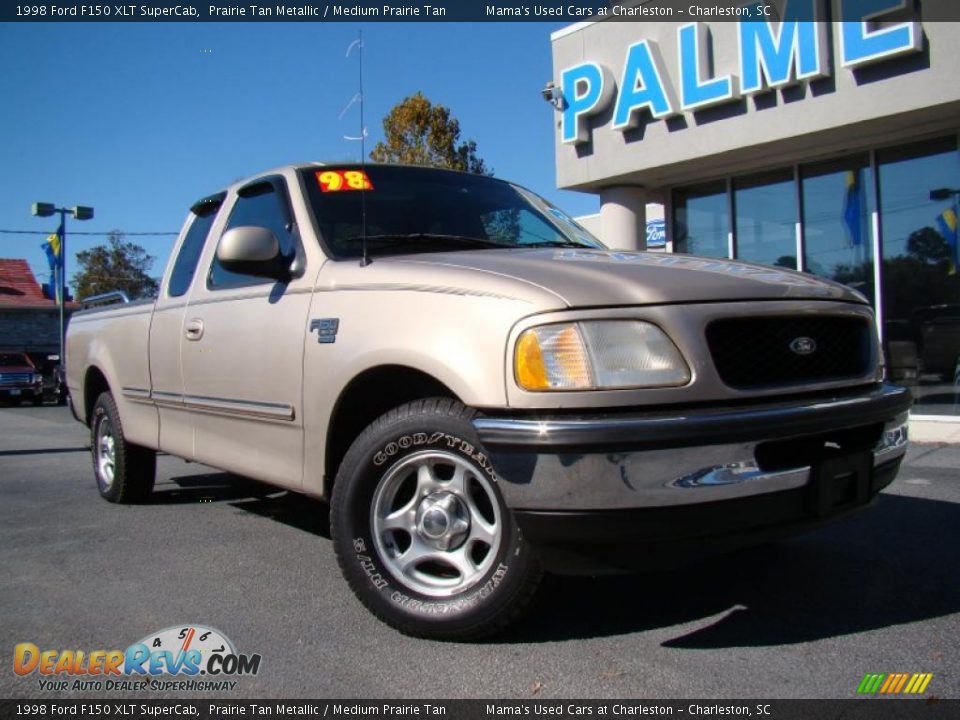 1998 Ford F150 XLT SuperCab Prairie Tan Metallic / Medium Prairie Tan Photo #26