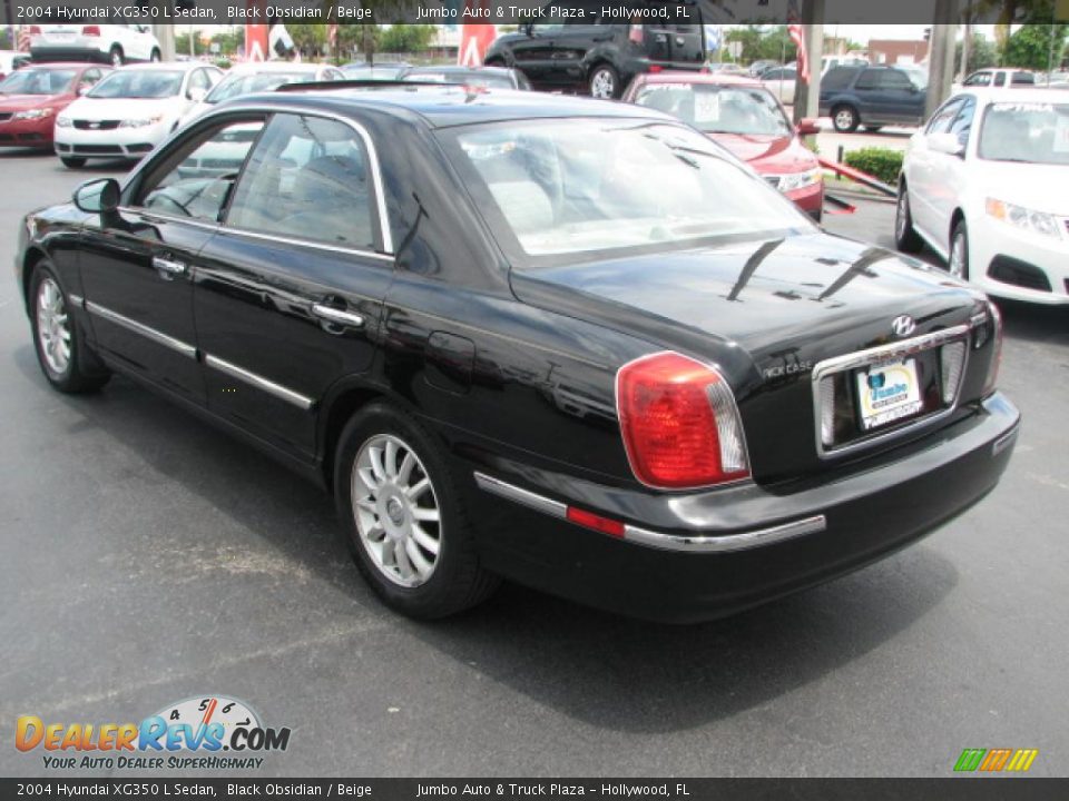 Black Obsidian 2004 Hyundai XG350 L Sedan Photo #7