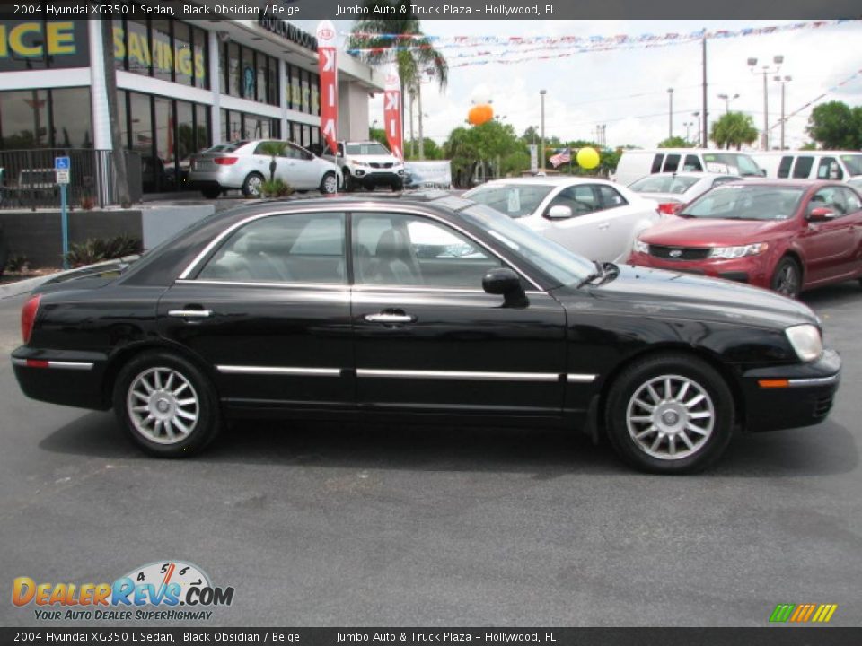 Black Obsidian 2004 Hyundai XG350 L Sedan Photo #10