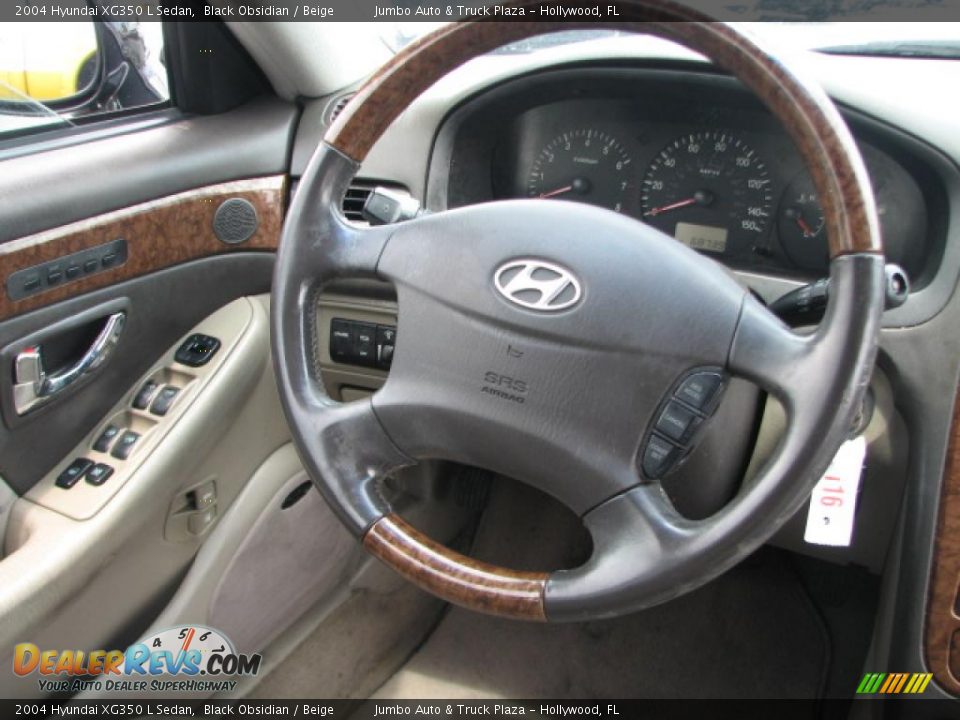 2004 Hyundai XG350 L Sedan Steering Wheel Photo #18