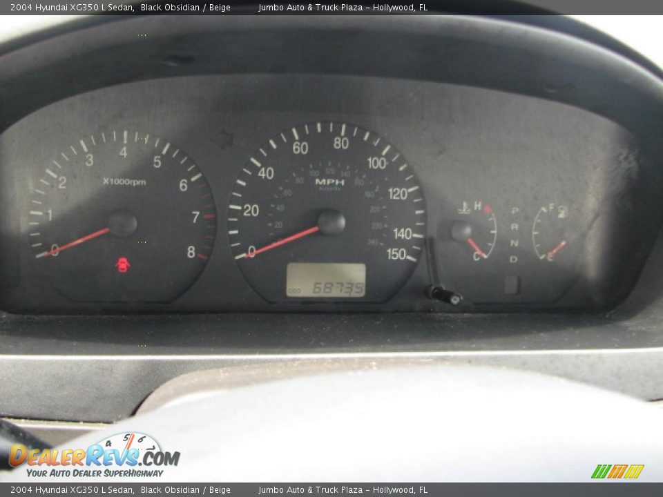 2004 Hyundai XG350 L Sedan Gauges Photo #20