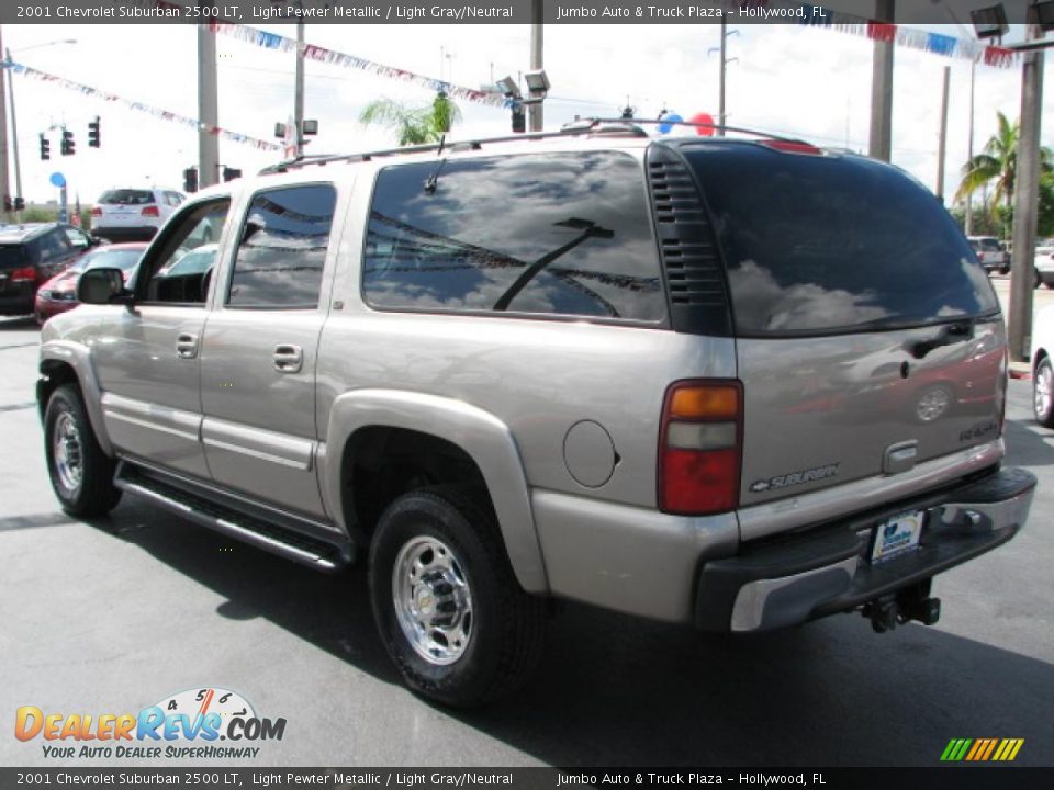 2001 Chevrolet Suburban 2500 LT Light Pewter Metallic / Light Gray/Neutral Photo #7