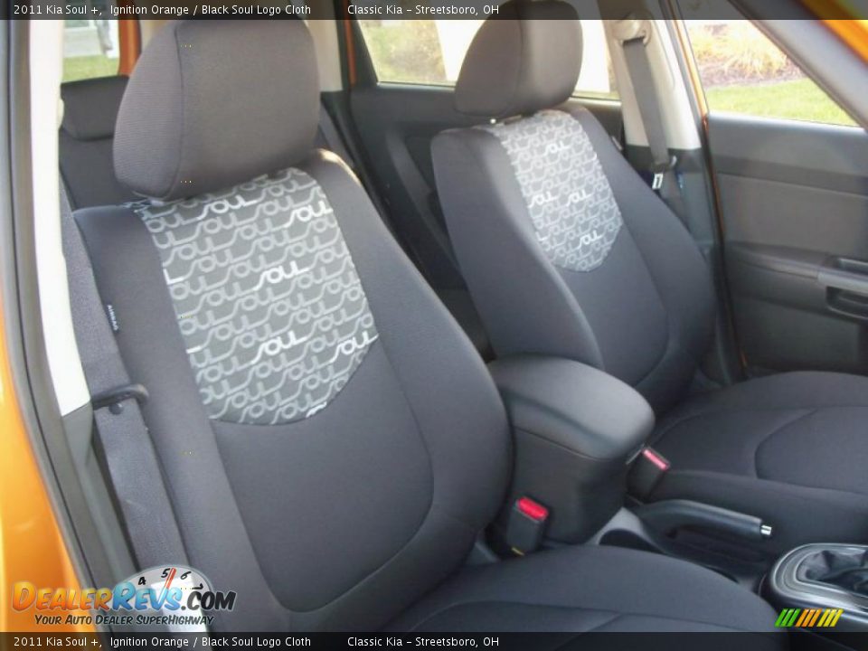 Black Soul Logo Cloth Interior - 2011 Kia Soul + Photo #13