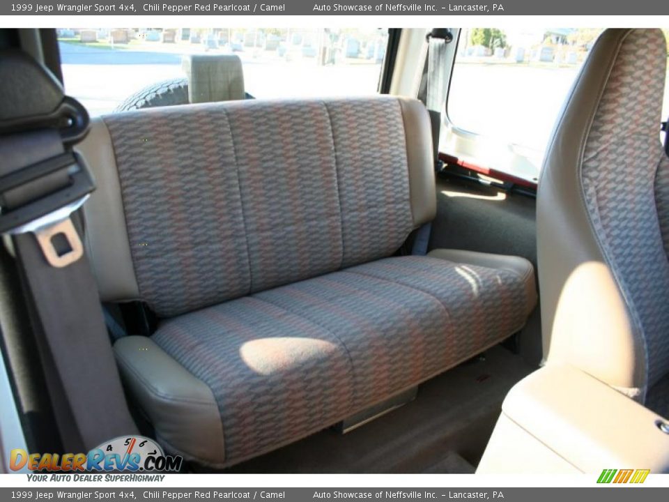 Camel Interior 1999 Jeep Wrangler Sport 4x4 Photo 17