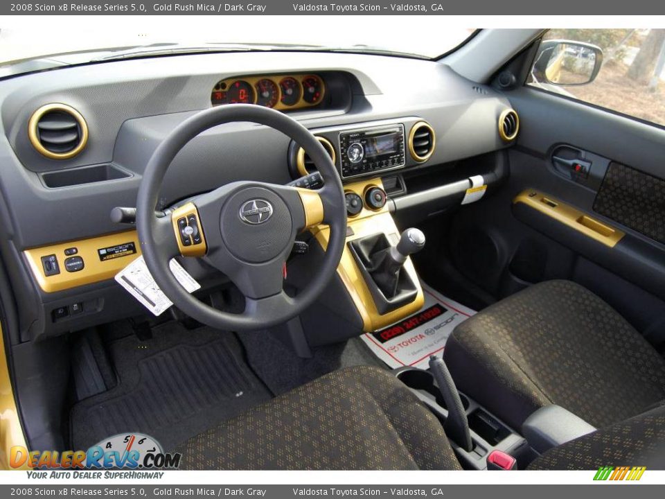 2008 Scion xB Release Series 5.0 Gold Rush Mica / Dark Gray Photo #12