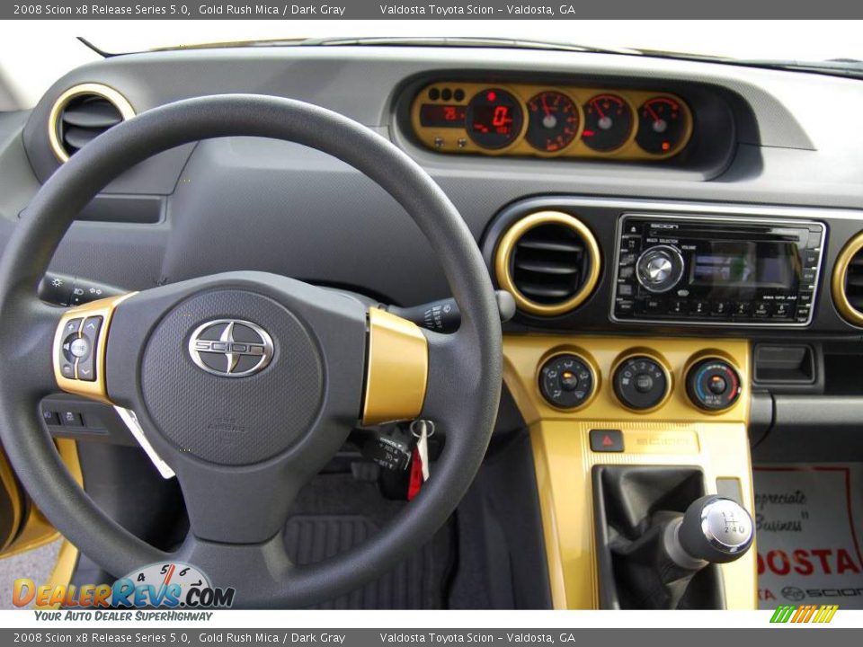2008 Scion xB Release Series 5.0 Gold Rush Mica / Dark Gray Photo #13
