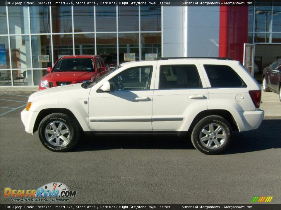 Stone White 2009 Jeep Grand Cherokee Limited 4x4 Photo #2