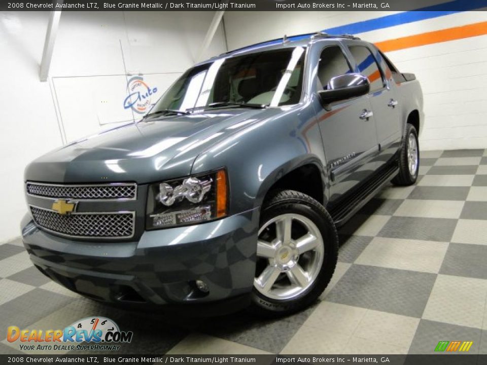 2008 Chevrolet Avalanche LTZ Blue Granite Metallic / Dark Titanium/Light Titanium Photo #1